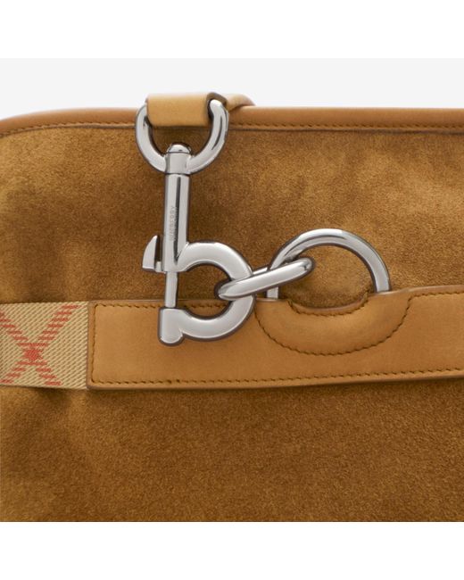 Burberry Brown B Clip Holdall for men