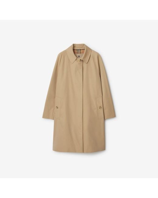 Burberry Natural Mid-Length Camden Heritage Car Coat