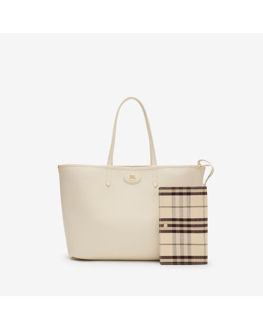 Burberry Natural Medium Reversible Bloomsbury Tote