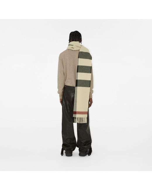 Burberry Multicolor Check Wool Scarf