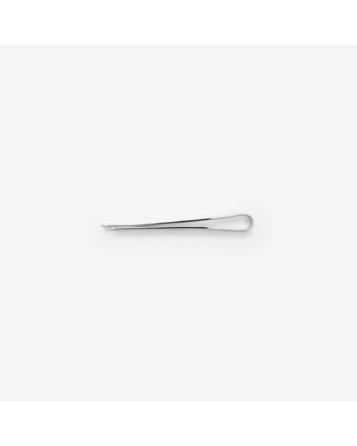 Burberry White Logo Tie Bar for men