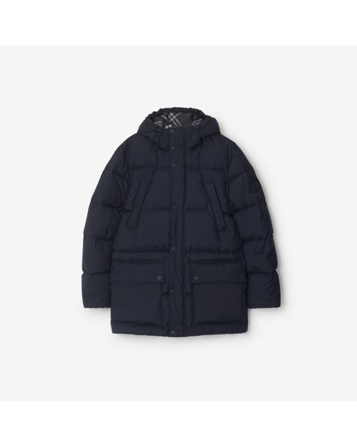 Burberry Blue Down Jacket "Burford" for men
