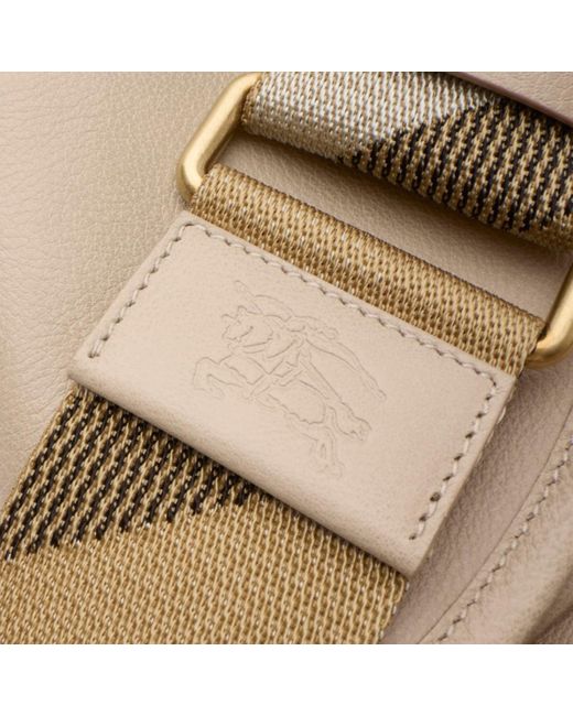 Burberry Natural Small B Clip Messenger Bag