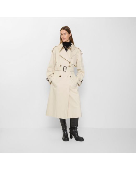 Burberry Natural Long Gabardine Fitzrovia Trench Coat
