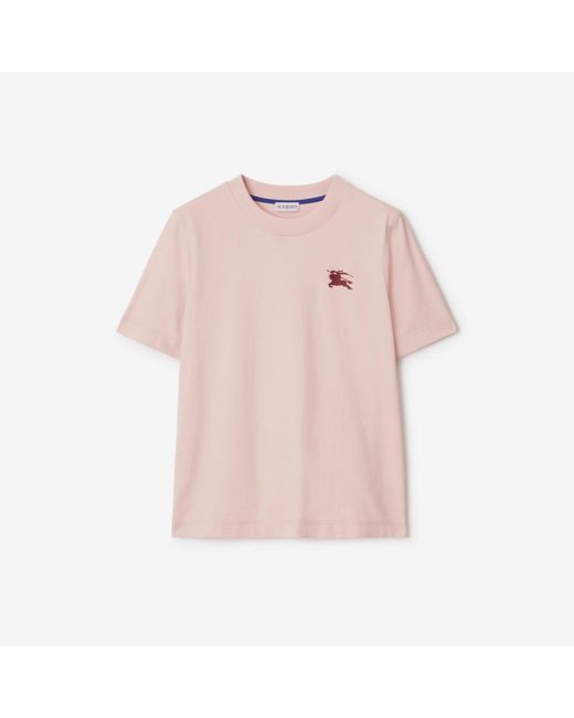 Burberry Pink Cotton T-Shirt