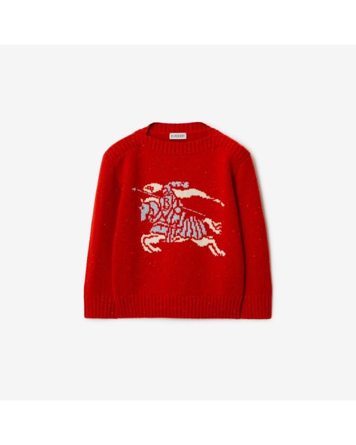Burberry Red Ekd Wool Cashmere Sweater for men