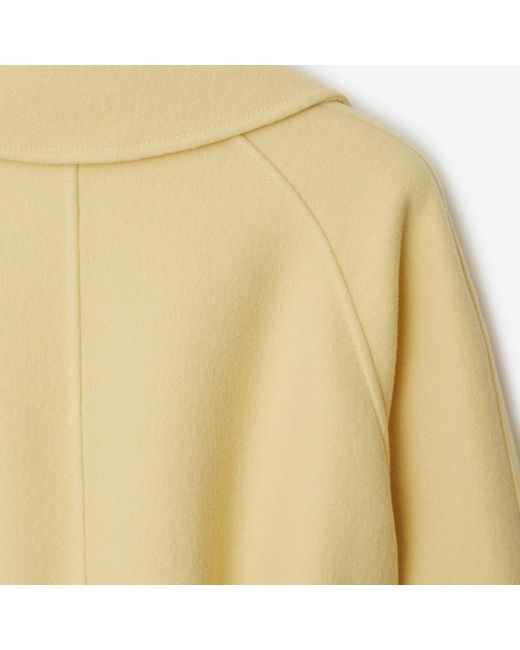 Burberry Yellow Cashmere Wrap Coat