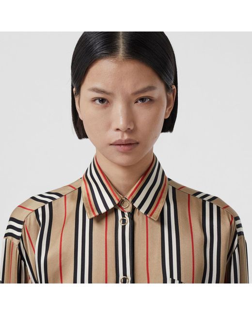 burberry silk shirt