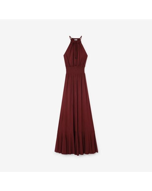 Burberry Red Viscose Jersey Dress