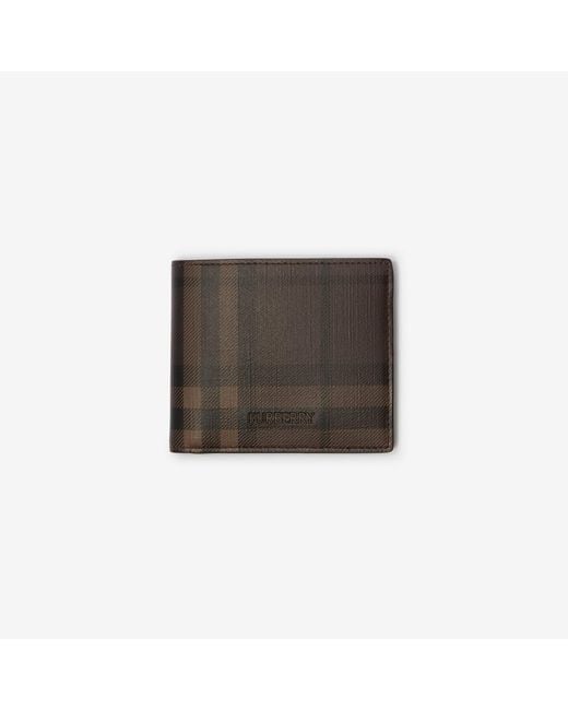 Burberry Multicolor City Check Bifold Wallet for men