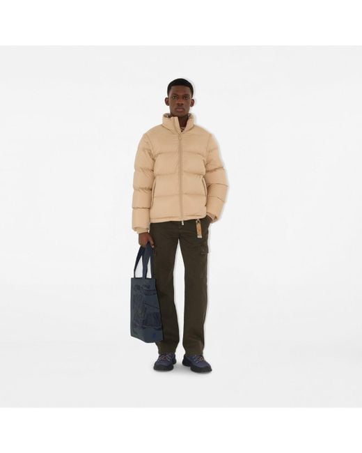 Detachable Sleeve Puffer Jacket Burberry pour homme en coloris Natural