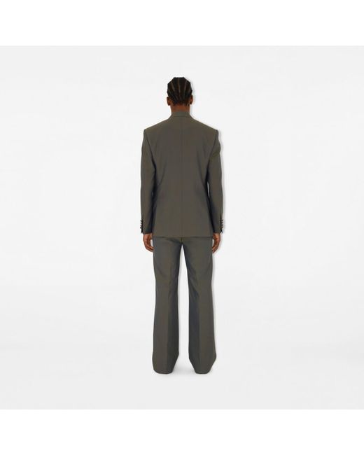 Burberry Gray Wool Tailored Jacket for men