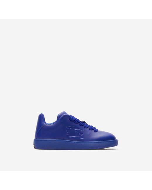 Burberry Blue Leather Box Sneakers for men