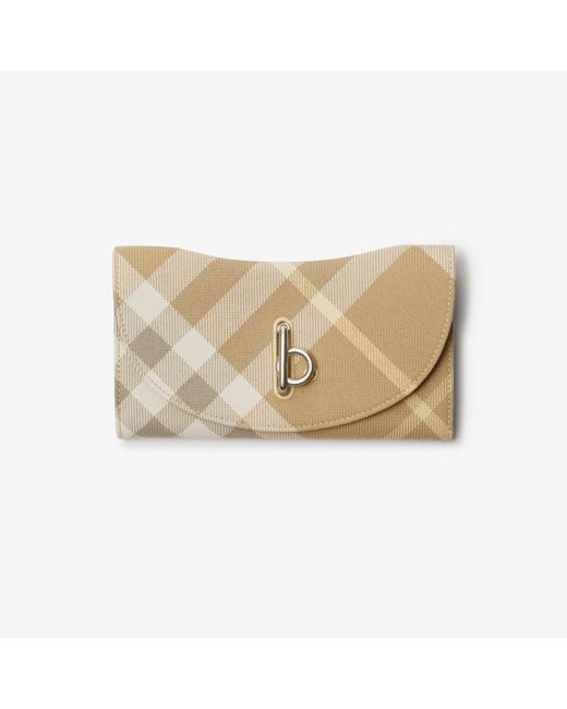 Burberry Natural Rocking Horse Continental Wallet