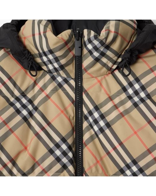 Reversible Check Snowdon Puffer Jacket Burberry pour homme en coloris Natural