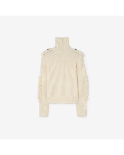 Burberry Natural Mohair Wool Blend Jumper for men