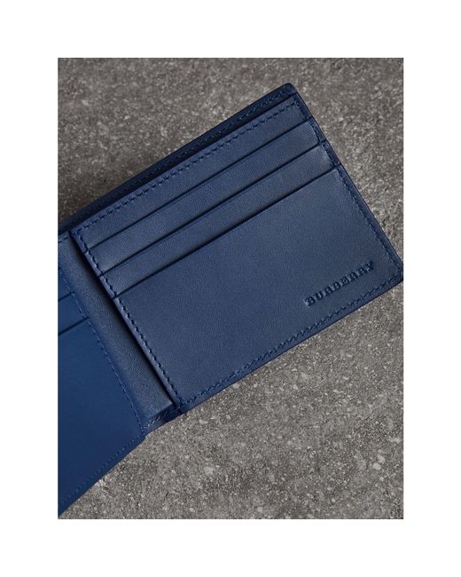 Burberry Billfold Wallet In Mineral Blue, ModeSens