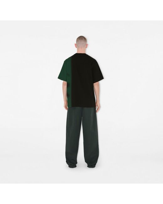 T-shirt en coton EKD effet demi-teinte Burberry pour homme en coloris Green