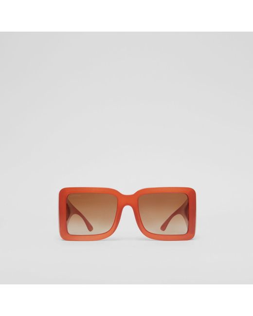 Burberry Multicolor B Motif Square Frame Sunglasses