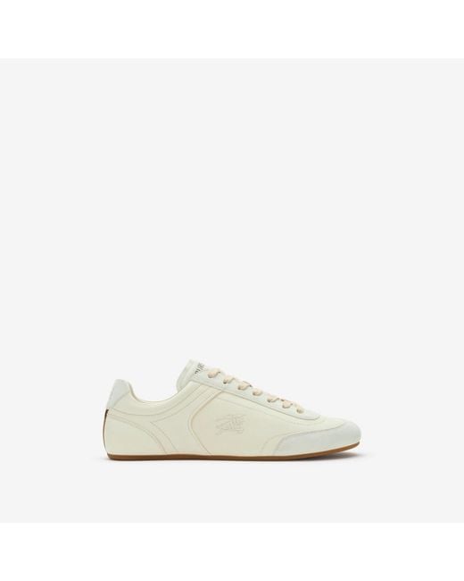 Burberry Natural Leather Knight Runner Sneakers for men