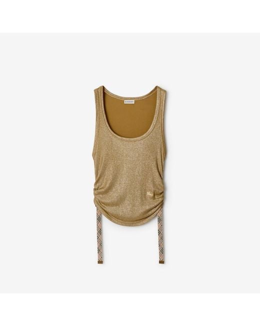 Burberry Green Festival Viscose Tank Top