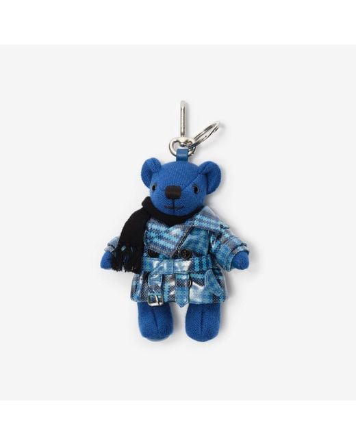 Burberry Blue Thomas Bear Charm for men