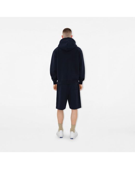 Burberry Blue Cotton Shorts for men