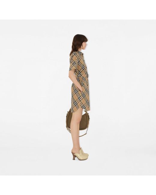 Burberry Natural Check Cotton Shirt Dress