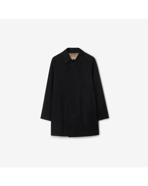 Burberry Black Short Camden Heritage Car Coat for men