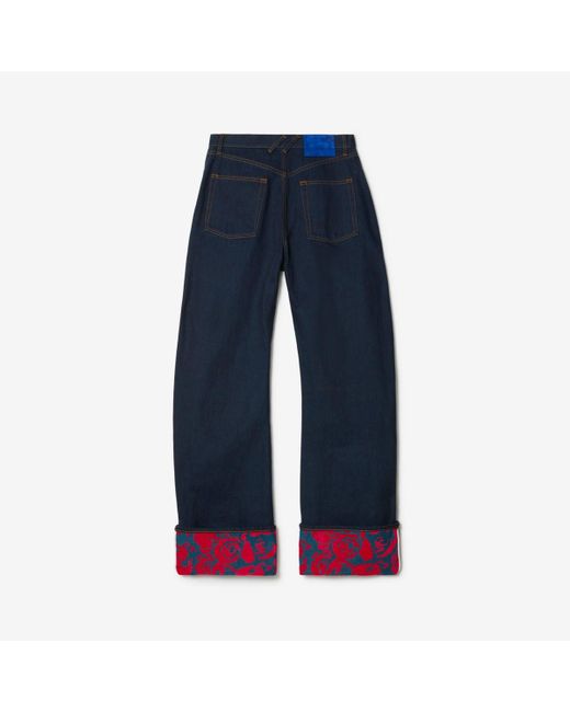Burberry Blue Relaxed Fit Heavyweight Denim Jeans