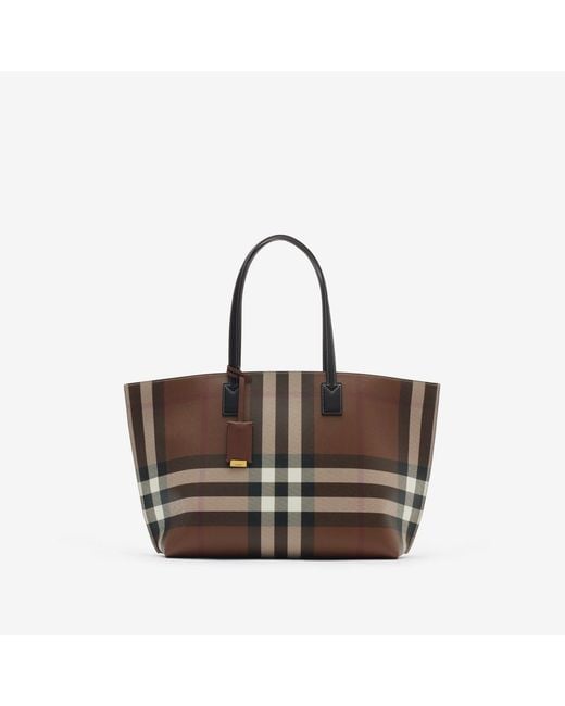 Burberry Brown Medium Check Tote