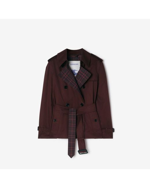Burberry Brown Garbardine Lakefield Trench Jacket