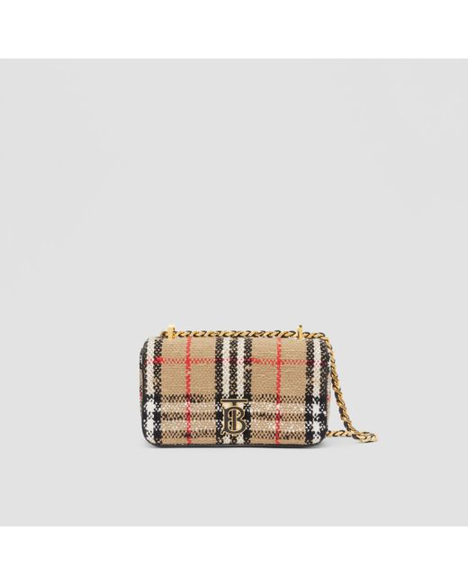 Burberry Vintage Check BouclÃ© Mini Lola Bag | Lyst Canada