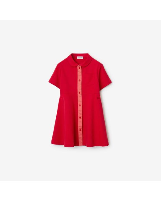 Burberry Red Cotton Jersey Dress
