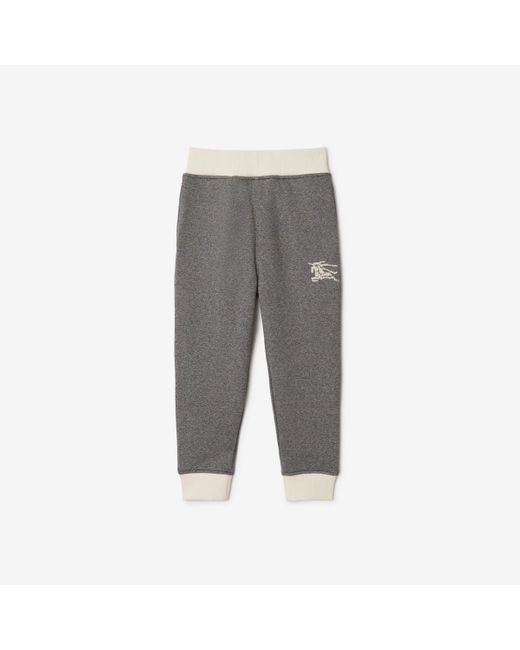Burberry Gray Cotton Jogging Pants for men