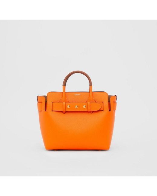 Burberry Orange The Small Leather Triple Stud Belt Bag