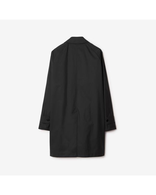 Burberry Black Mid-length Gabardine Car Coat for men