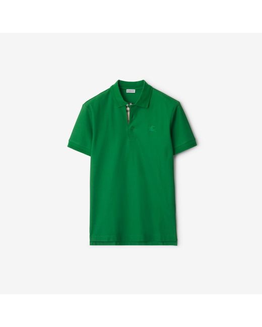 Burberry Cotton Polo Shirt in Green für Herren