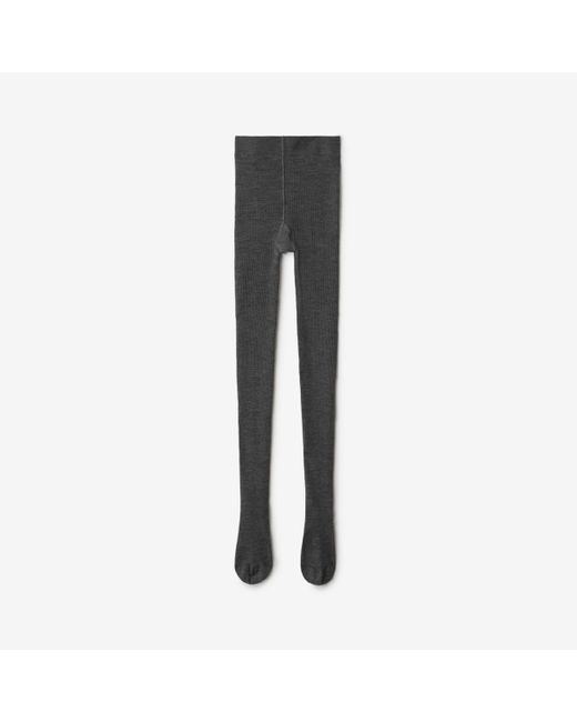 Burberry Gray Wool Blend Tights