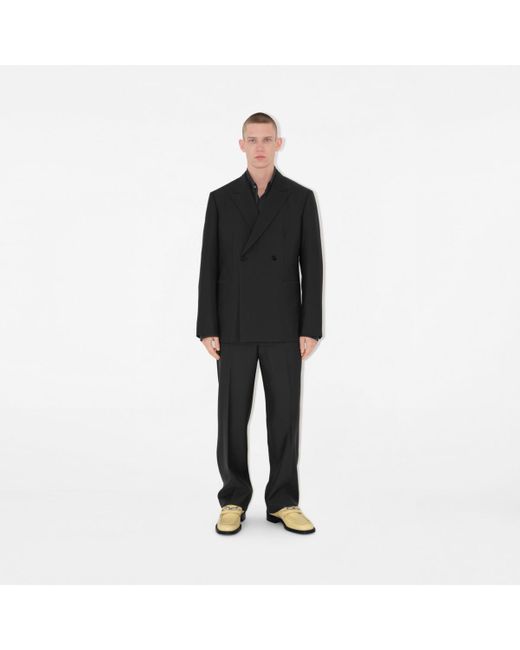 Burberry Black Wool Tailored Jacket for men