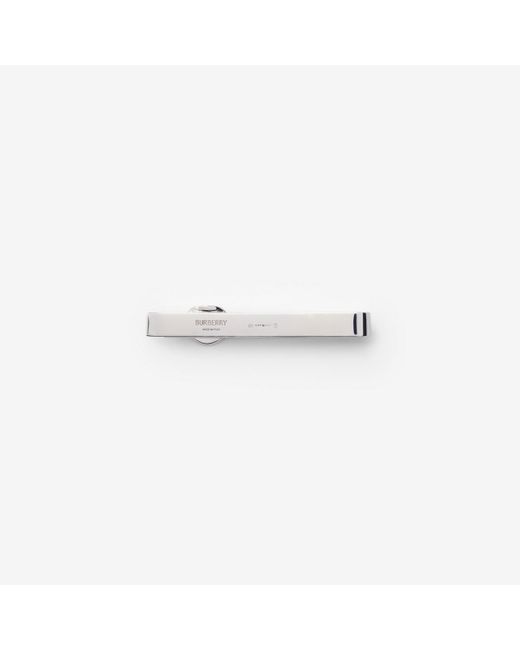 Burberry White Ekd Stamp Tie Bar for men