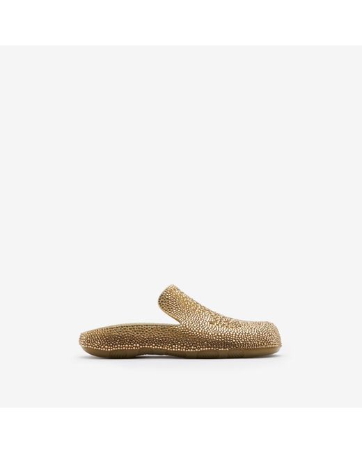 Burberry Natural Crystal Stingray Clogs for men