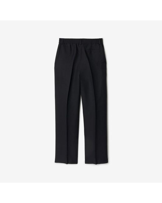 Burberry Black Knight Hardware Canvas Trousers for men