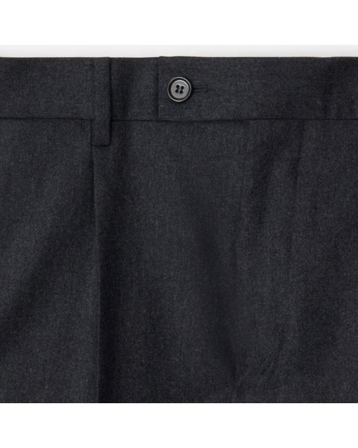 Burberry Blue Wool Flannel Tailored Trousers for men