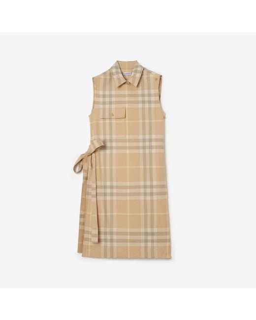 Burberry Natural Check Cotton Shirt Dress