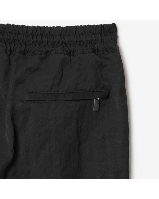 Burberry Black Nylon Jogging Pants for men