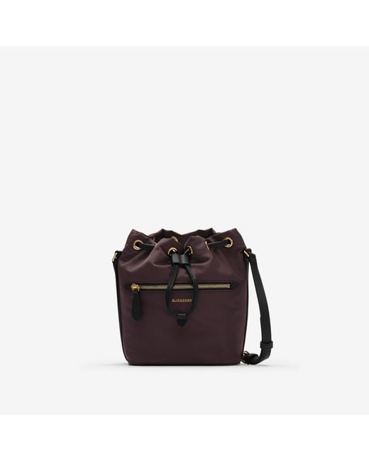 Burberry Black Mini Nylon Drawstring Pouch