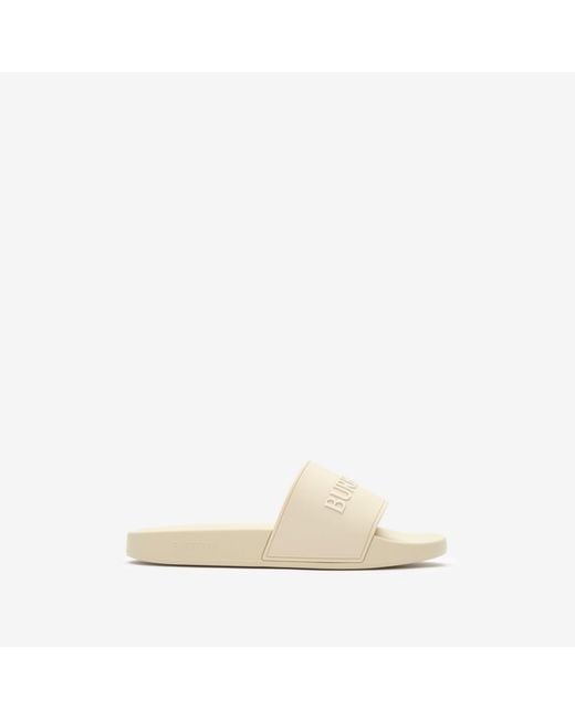 Burberry Natural Logo Slides