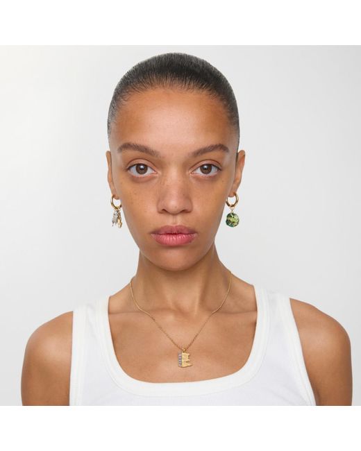 Burberry Metallic London Skyline Charm Necklace​