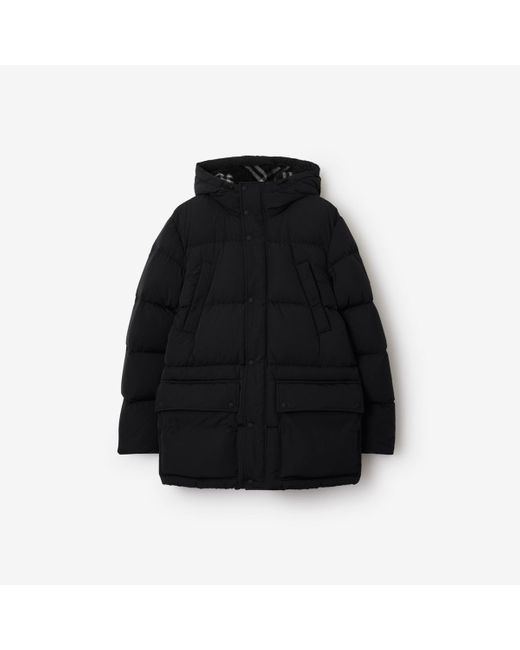 Burberry Nylon Burford Puffer Jacket in Black for Men Lyst UK